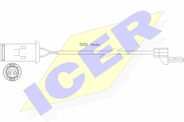 Senzor de avertizare,uzura placute de frana 610222 E C ICER